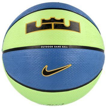 Мяч баскетбольный Nike PLAYGROUND 2.0 8P L JAMES DEFLATED LIME GLOW/BK/UNIVERSITY GOLD/BLACK размер 7 N.100.4372.395.07 фото