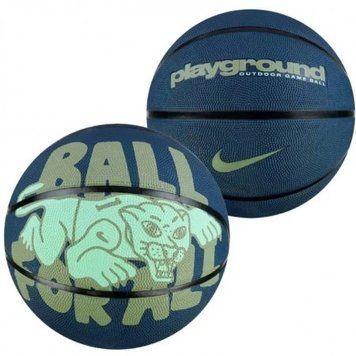 Мяч баскетбольный Nike Everyday Playground 8P GRAPHIC DEFLATED BLUE/ALLIGATOR/BLACK/GREEN размер 7 N.100.4371.434.07 фото