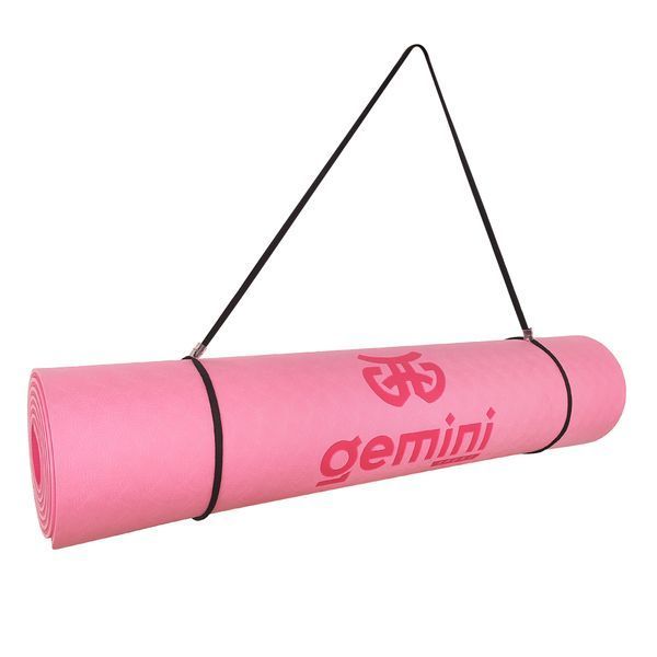 Коврик для фитнеса и йоги Gemini Sport TPE+TC 6мм GE-60000 цвета в ассортименте GE-60016 фото
