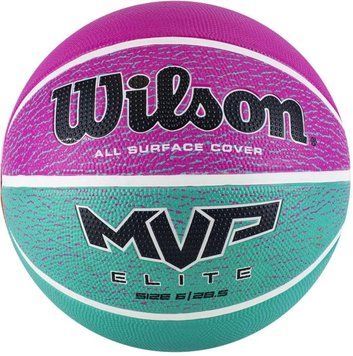 М'яч баскетбольний Wilson MVP elite pk/gn розмір 6 WTB1463XB06 фото