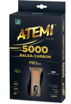Ракетка для настільного тенісу ATEMI PRO 5000 Balsa-Carbon ECO-LINE 2835 фото