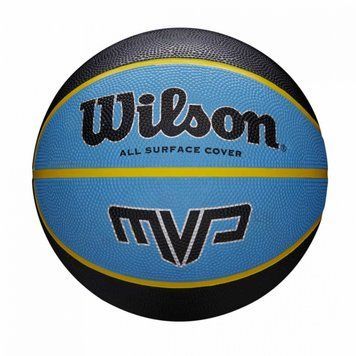 Мяч баскетбольный Wilson MVP 295 blk/blu размер 7 WTB9019XB07 фото