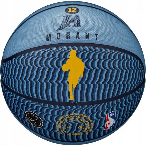 М'яч баскетбольний Wilson NBA PLAYER ICON OUTDOOR BSKT MORANT розмір 7 WZ4016901XB7 фото