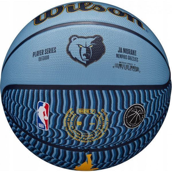 М'яч баскетбольний Wilson NBA PLAYER ICON OUTDOOR BSKT MORANT розмір 7 WZ4016901XB7 фото
