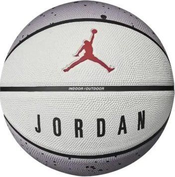 Мяч баскетбольный Nike JORDAN PLAYGROUND 2.0 8P DEFLATED CEMENT GREY/WHITE/BLACK/FIRE RED размер 5 J.100.8255.049.05 фото