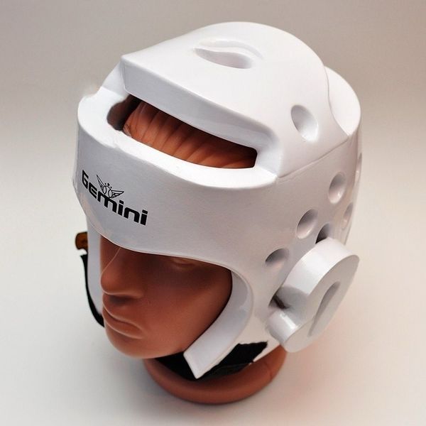 Шолом захисний для тхеквондо WTF Gemini GS-3601 білий розміри S-XL GS-3601-S фото