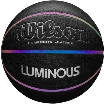 Мяч баскетбольный Wilson LUMINOUS BSKT IRIDESCENT черный размер 7 WTB2027XB07 фото