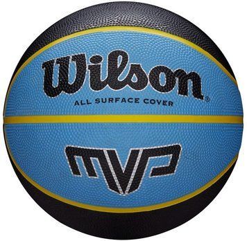 Мяч баскетбольный Wilson MVP 275 black/blue размер 5 WTB9017XB05 фото