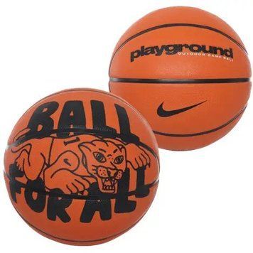 Мяч баскетбольный Nike Everyday Playground 8P GRAPHIC DEFLATED AMBER/BLACK/BLACK размер 7 N.100.4371.811.07 фото